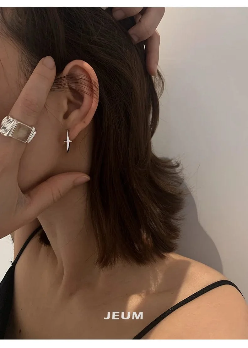Neu 925 Sterling Silber Ohrringe Kleine Stern Ohrringe Weiblichen Charme Schmuck Geschenk