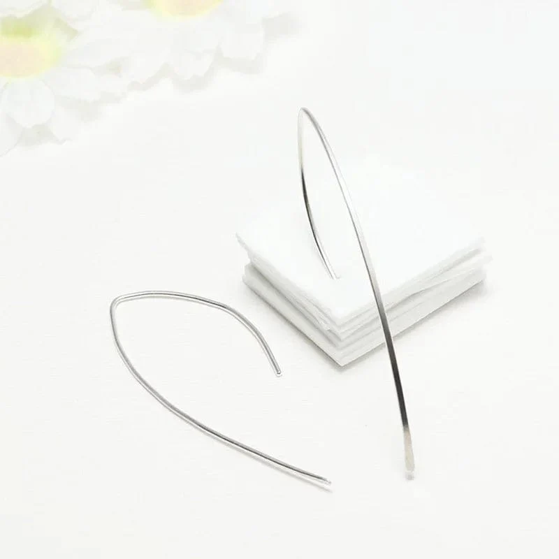 Stilvolle geometrische Creolen für Damen und Mädchen, Edelstahl, minimalistisch und elegant
