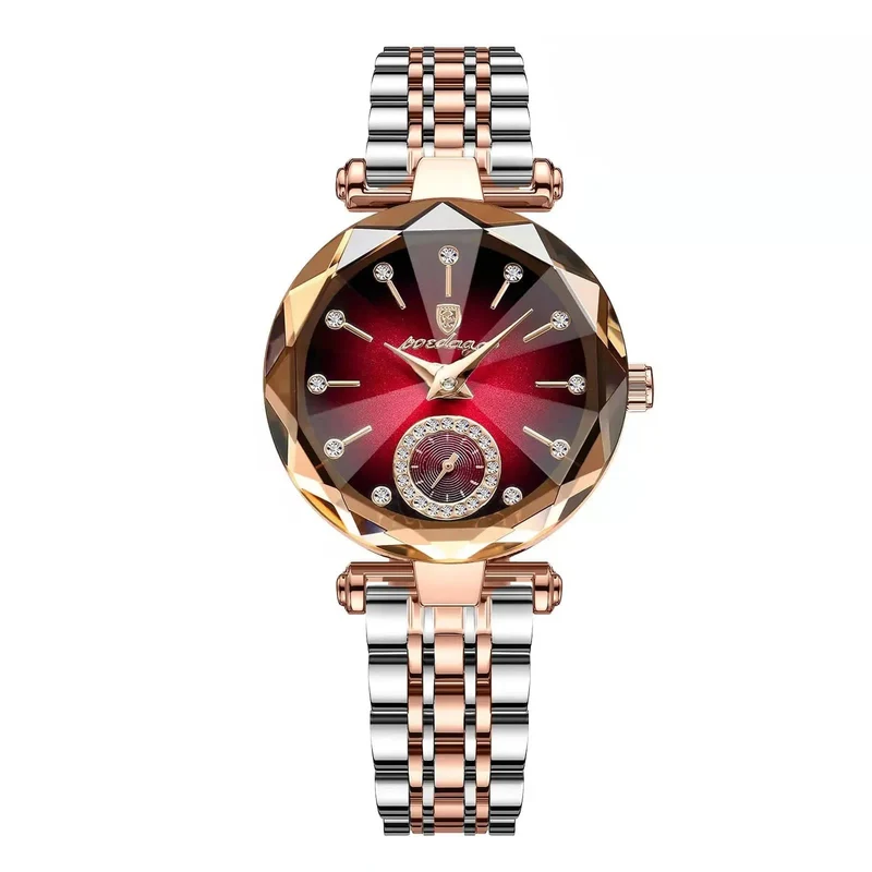 POEDAGAR Luxus Frau Armbanduhr Elegante Wasserdichte Edelstahl Uhr für Damen Kleid Diamant Quarz frauen Uhren Reloj