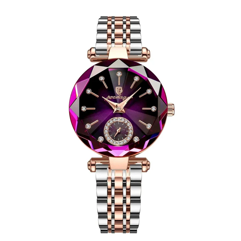 POEDAGAR Luxus Frau Armbanduhr Elegante Wasserdichte Edelstahl Uhr für Damen Kleid Diamant Quarz frauen Uhren Reloj