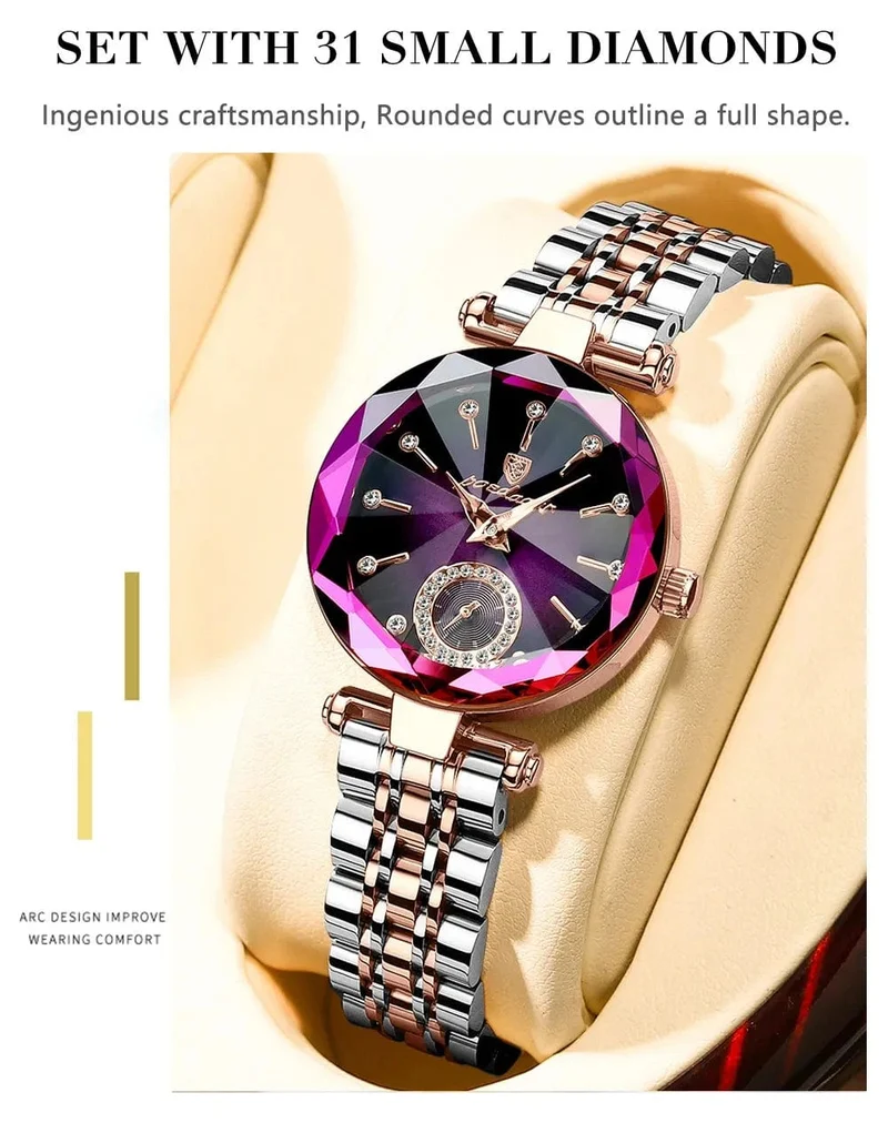 POEDAGAR Luxus Frau Armbanduhr Elegante Wasserdichte Edelstahl Uhr für Damen Kleid Diamant Quarz frauen Uhren Reloj