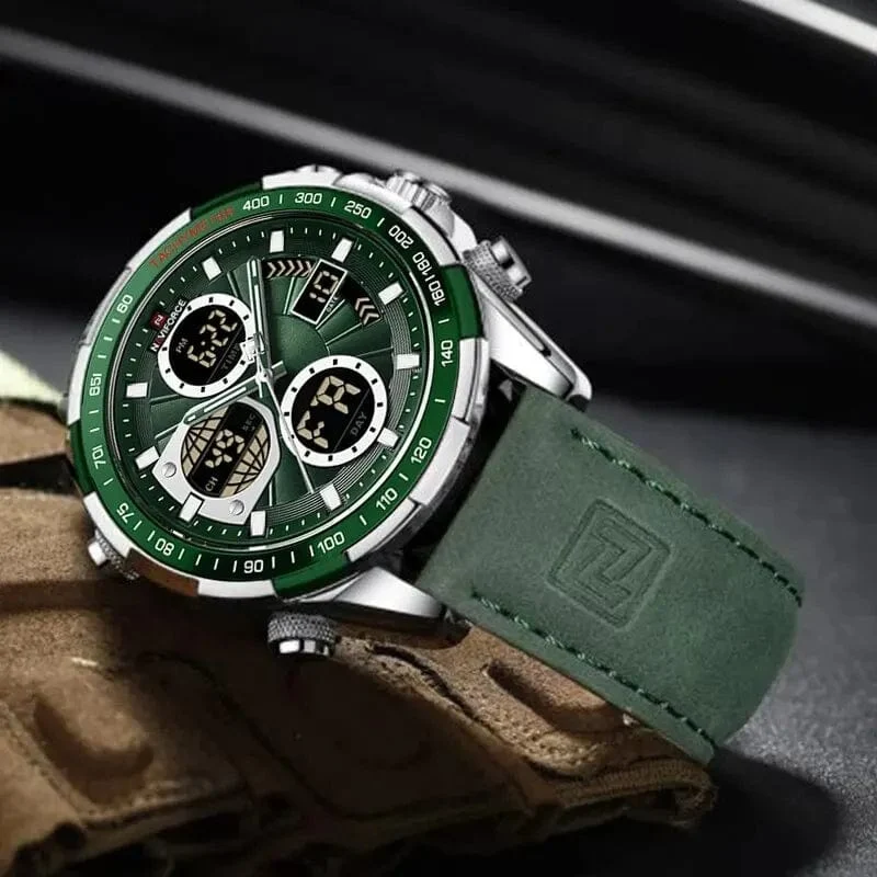 NAVIFORCE Mode Militär Uhren für Männer Luxus Original Sport Chronograph Uhr Wasserdicht Quarz Armbanduhr Uhr Geschenk