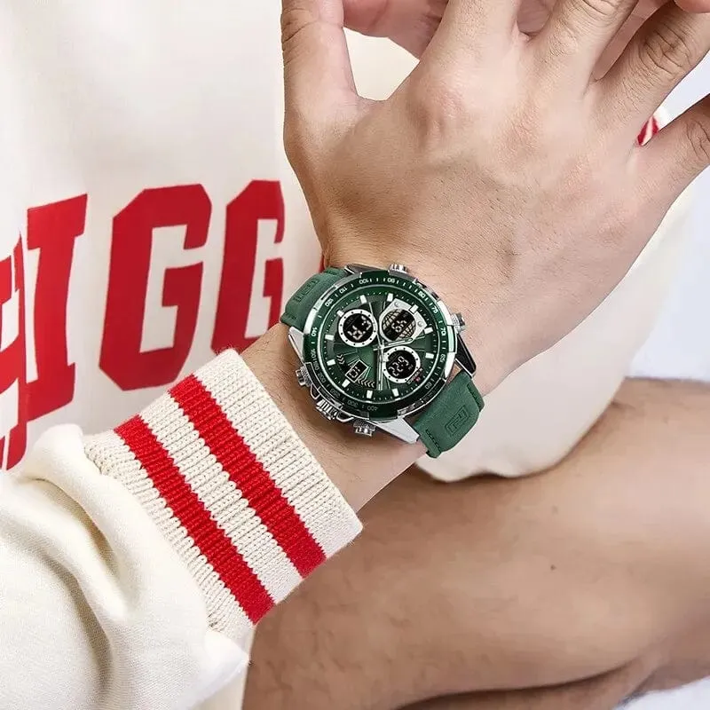 NAVIFORCE Mode Militär Uhren für Männer Luxus Original Sport Chronograph Uhr Wasserdicht Quarz Armbanduhr Uhr Geschenk