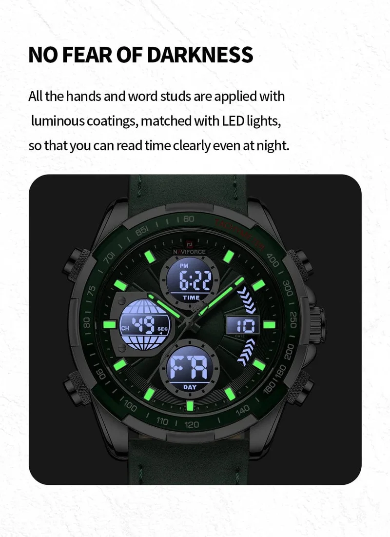 NAVIFORCE Mode Militär Uhren für Männer Luxus Original Sport Chronograph Uhr Wasserdicht Quarz Armbanduhr Uhr Geschenk