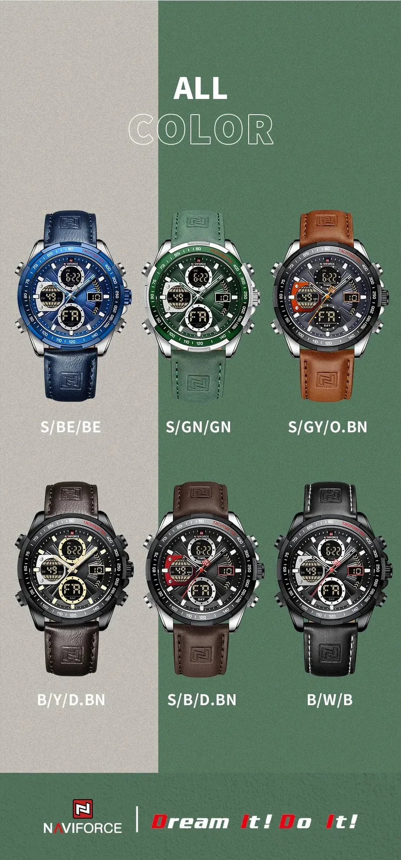NAVIFORCE Mode Militär Uhren für Männer Luxus Original Sport Chronograph Uhr Wasserdicht Quarz Armbanduhr Uhr Geschenk
