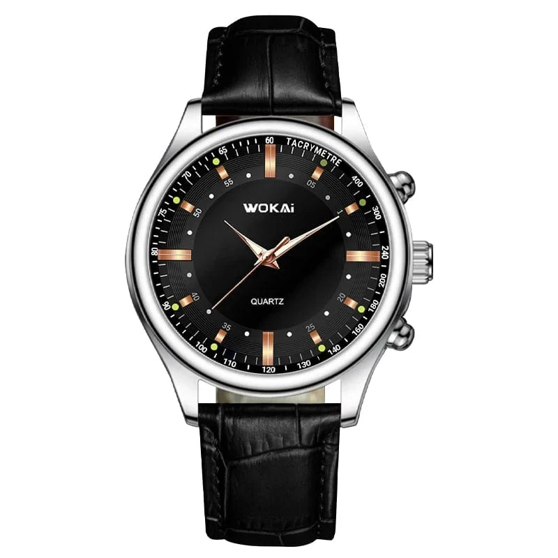 WOKAI hohe qualität casual herren gürtel quarzuhr klassische retro römischen einfachen stil business männlichen studenten elektronische uhr