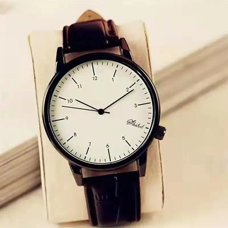 WOKAI hohe qualität casual herren gürtel quarzuhr klassische retro römischen einfachen stil business männlichen studenten elektronische uhr