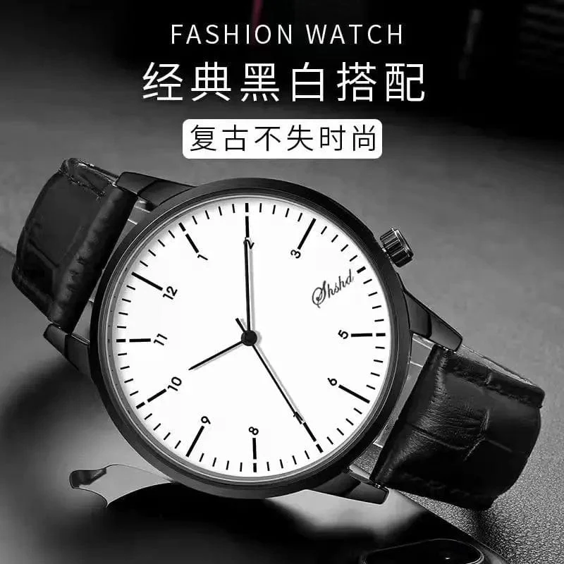 WOKAI hohe qualität casual herren gürtel quarzuhr klassische retro römischen einfachen stil business männlichen studenten elektronische uhr