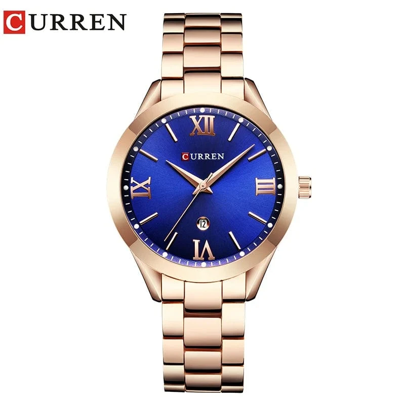 CURREN Gold Uhr Frauen Uhren Damen Kreative Stahl Damen Armbanduhren Weibliche Uhr Relogio Feminino Montre Femme