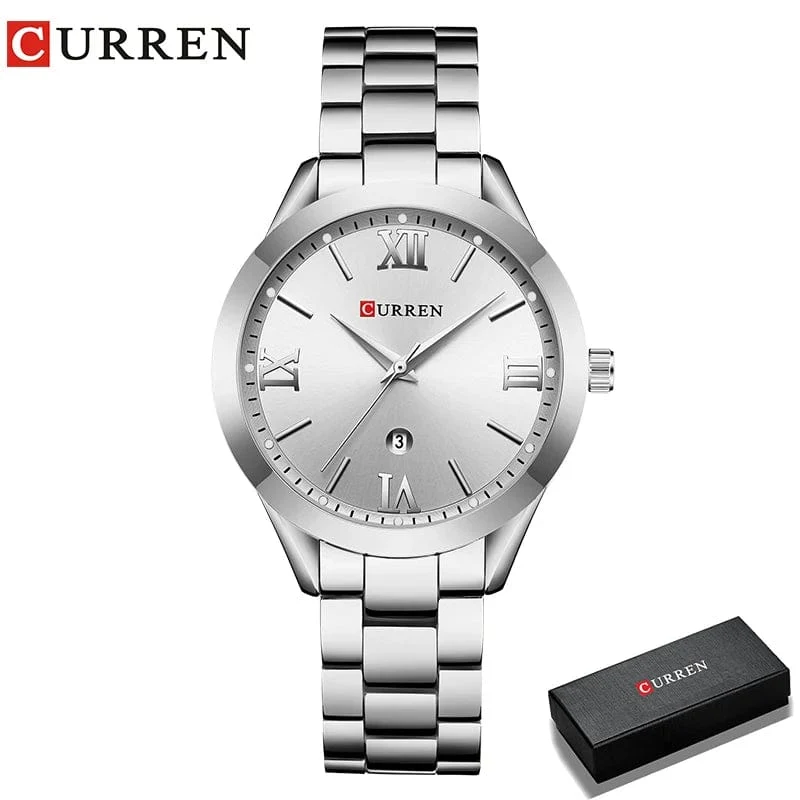 CURREN Gold Uhr Frauen Uhren Damen Kreative Stahl Damen Armbanduhren Weibliche Uhr Relogio Feminino Montre Femme