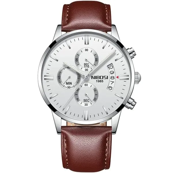 NIBOSI Herrenuhren Luxus Top-Marke Relogio Masculino Berühmte Herrenmode Casual Dress Watch Militär Quarz Armbanduhren Saat
