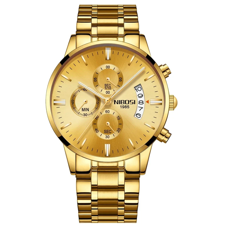 NIBOSI Herrenuhren Luxus Top-Marke Relogio Masculino Berühmte Herrenmode Casual Dress Watch Militär Quarz Armbanduhren Saat