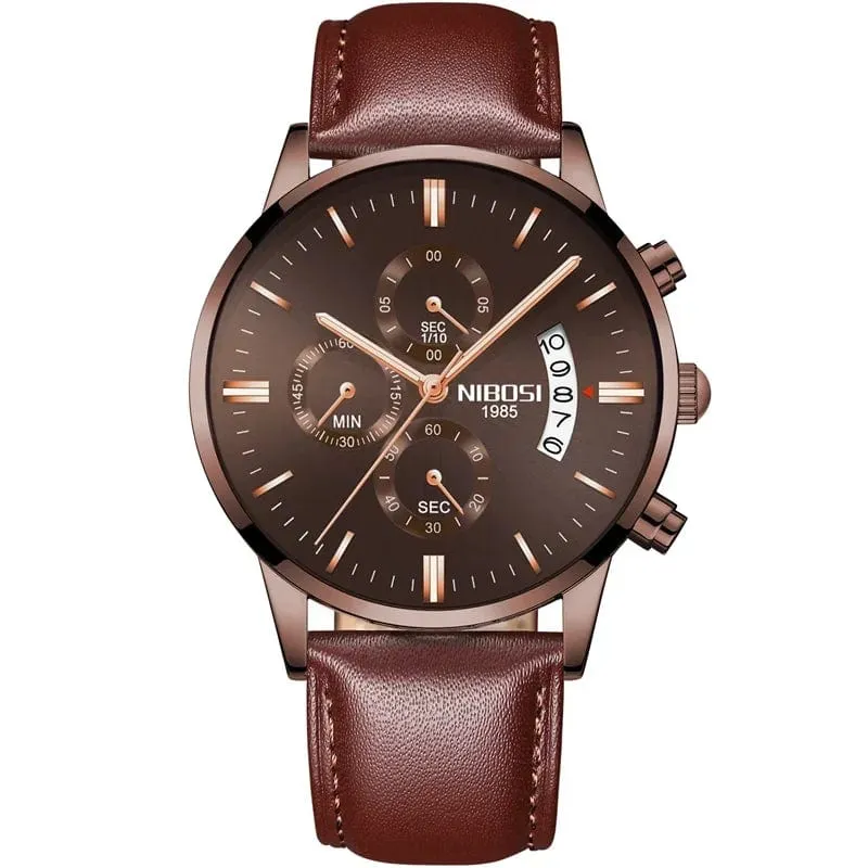 NIBOSI Herrenuhren Luxus Top-Marke Relogio Masculino Berühmte Herrenmode Casual Dress Watch Militär Quarz Armbanduhren Saat