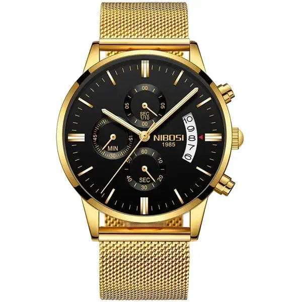 NIBOSI Herrenuhren Luxus Top-Marke Relogio Masculino Berühmte Herrenmode Casual Dress Watch Militär Quarz Armbanduhren Saat