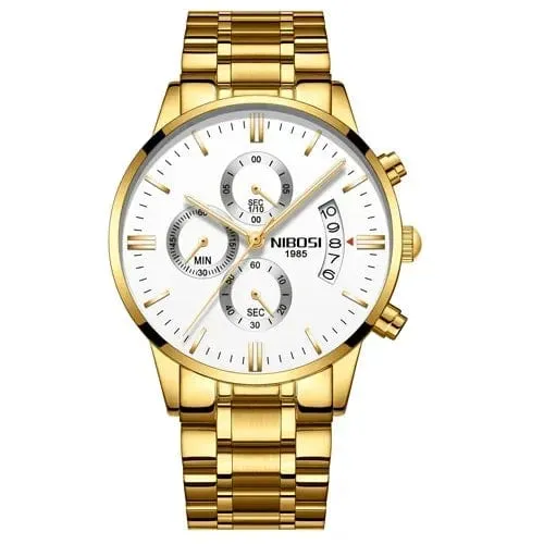 NIBOSI Herrenuhren Luxus Top-Marke Relogio Masculino Berühmte Herrenmode Casual Dress Watch Militär Quarz Armbanduhren Saat