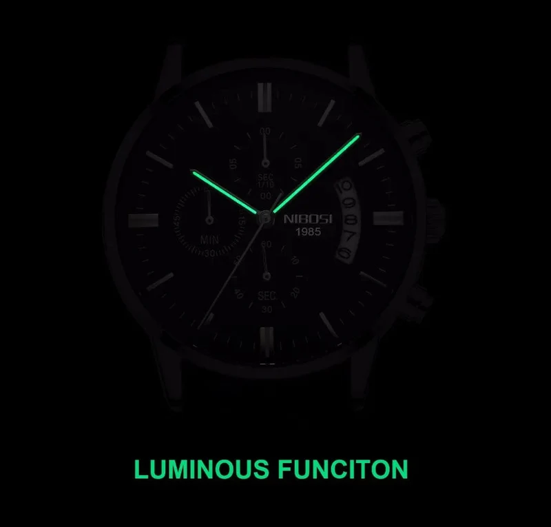 NIBOSI Herrenuhren Luxus Top-Marke Relogio Masculino Berühmte Herrenmode Casual Dress Watch Militär Quarz Armbanduhren Saat