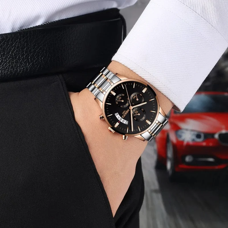 NIBOSI Herrenuhren Luxus Top-Marke Relogio Masculino Berühmte Herrenmode Casual Dress Watch Militär Quarz Armbanduhren Saat