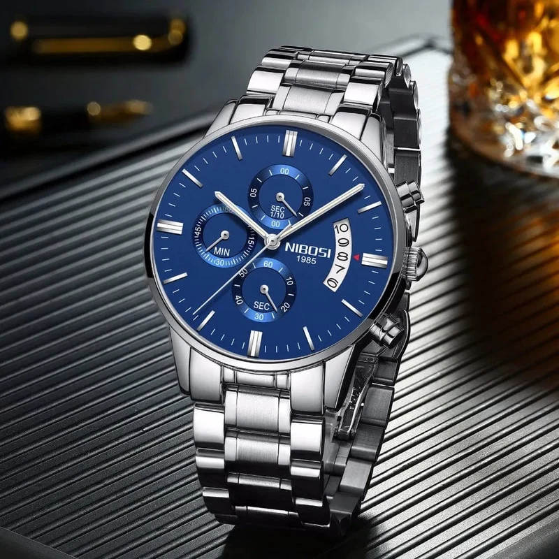 NIBOSI Herrenuhren Luxus Top-Marke Relogio Masculino Berühmte Herrenmode Casual Dress Watch Militär Quarz Armbanduhren Saat