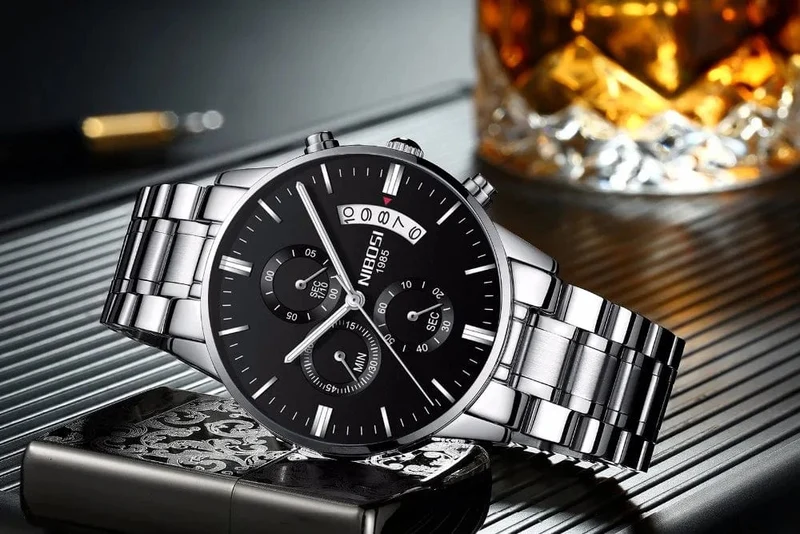 NIBOSI Herrenuhren Luxus Top-Marke Relogio Masculino Berühmte Herrenmode Casual Dress Watch Militär Quarz Armbanduhren Saat