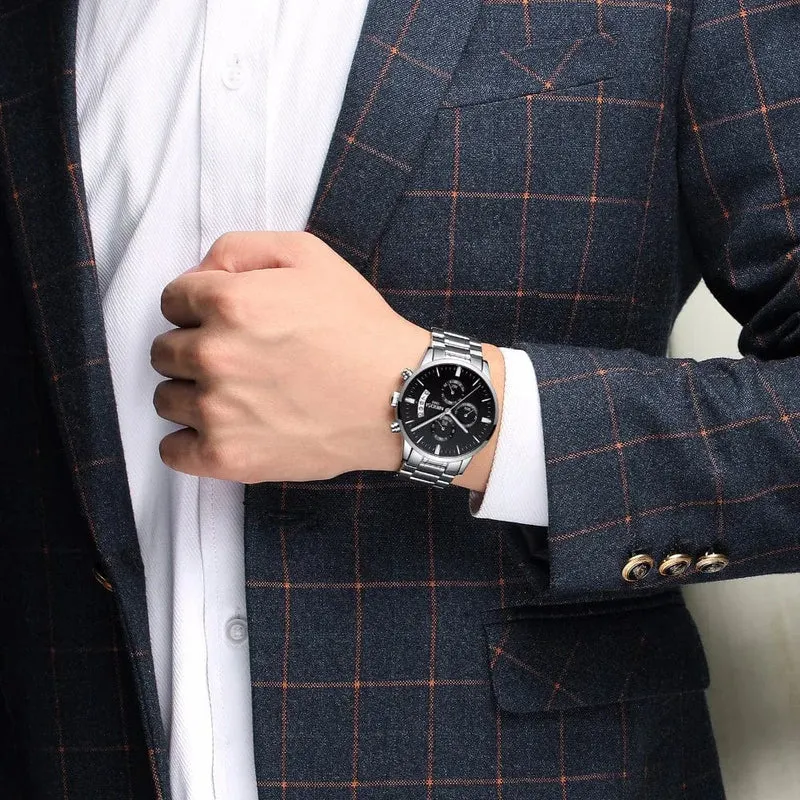 NIBOSI Herrenuhren Luxus Top-Marke Relogio Masculino Berühmte Herrenmode Casual Dress Watch Militär Quarz Armbanduhren Saat