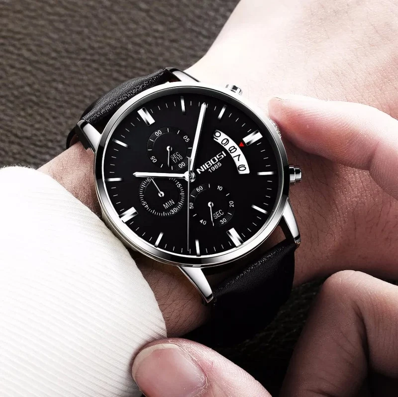 NIBOSI Herrenuhren Luxus Top-Marke Relogio Masculino Berühmte Herrenmode Casual Dress Watch Militär Quarz Armbanduhren Saat
