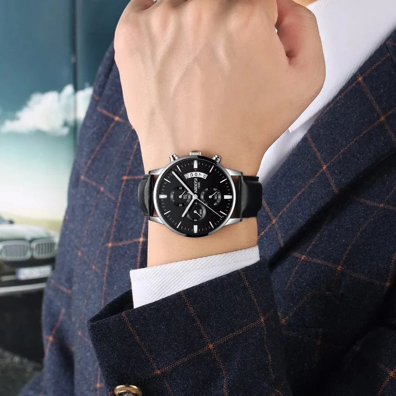 NIBOSI Herrenuhren Luxus Top-Marke Relogio Masculino Berühmte Herrenmode Casual Dress Watch Militär Quarz Armbanduhren Saat