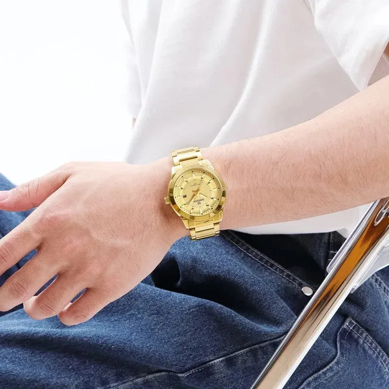 2024 Top Marke NAVIFORCE Herren Uhren Edelstahl Band Casual Männlichen Quarz Sport Armbanduhr Luxus Wasserdicht Datum Uhr