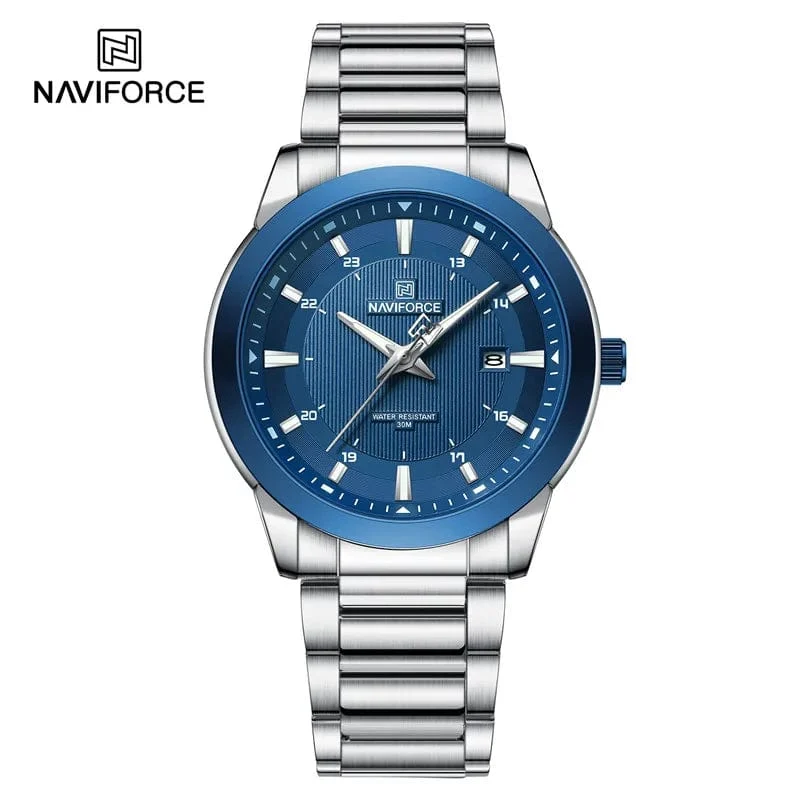 2024 Top Marke NAVIFORCE Herren Uhren Edelstahl Band Casual Männlichen Quarz Sport Armbanduhr Luxus Wasserdicht Datum Uhr