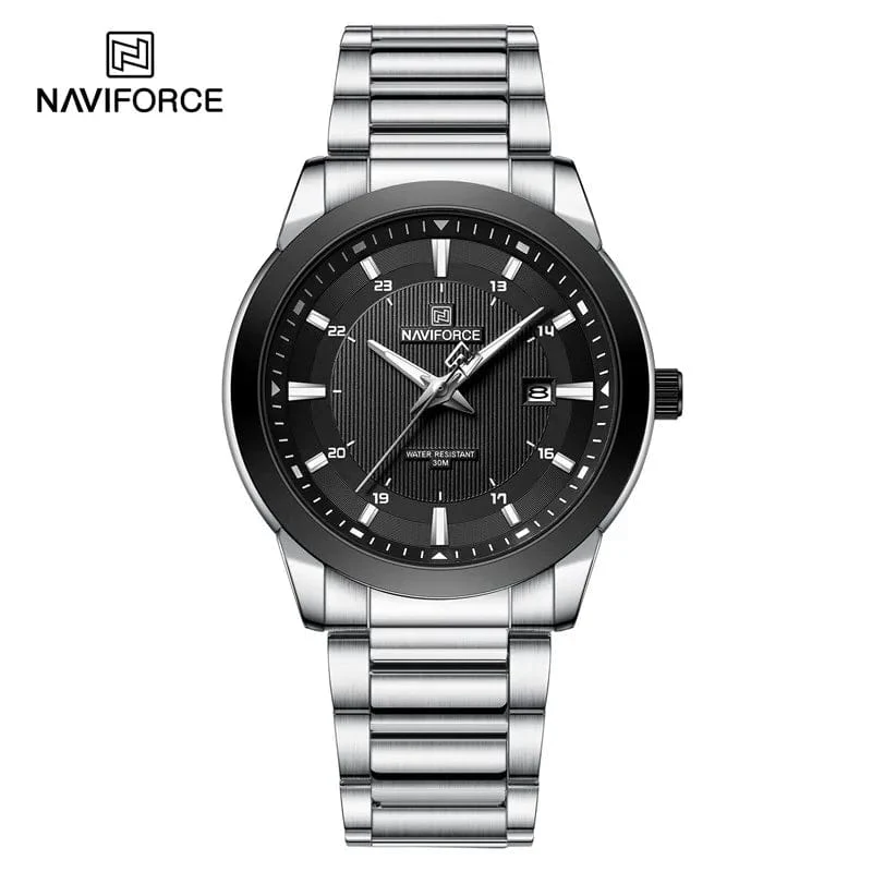 2024 Top Marke NAVIFORCE Herren Uhren Edelstahl Band Casual Männlichen Quarz Sport Armbanduhr Luxus Wasserdicht Datum Uhr
