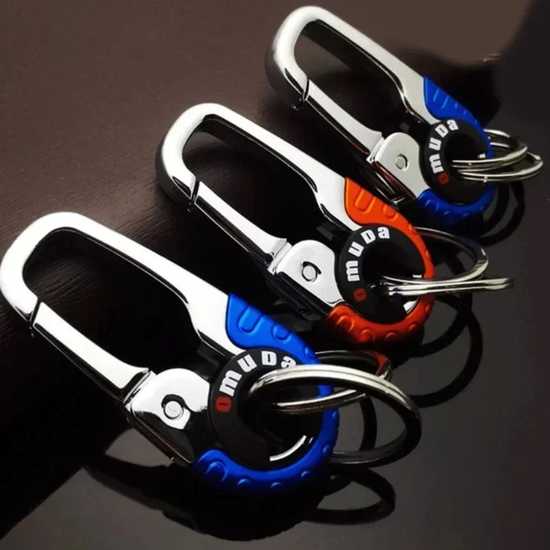 Herren Schlüsselanhänger Haken Edelstahl Schnalle Outdoor Karabiner Kletterwerkzeug Doppelring Auto Angeln Schlüsselanhänger Autozubehör
