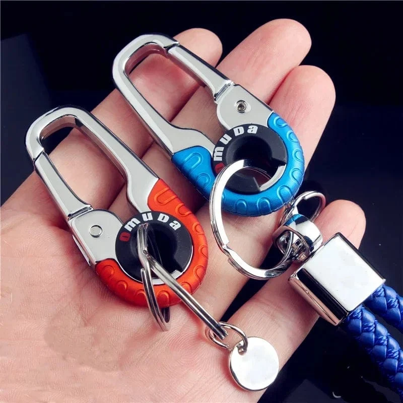 Herren Schlüsselanhänger Haken Edelstahl Schnalle Outdoor Karabiner Kletterwerkzeug Doppelring Auto Angeln Schlüsselanhänger Autozubehör