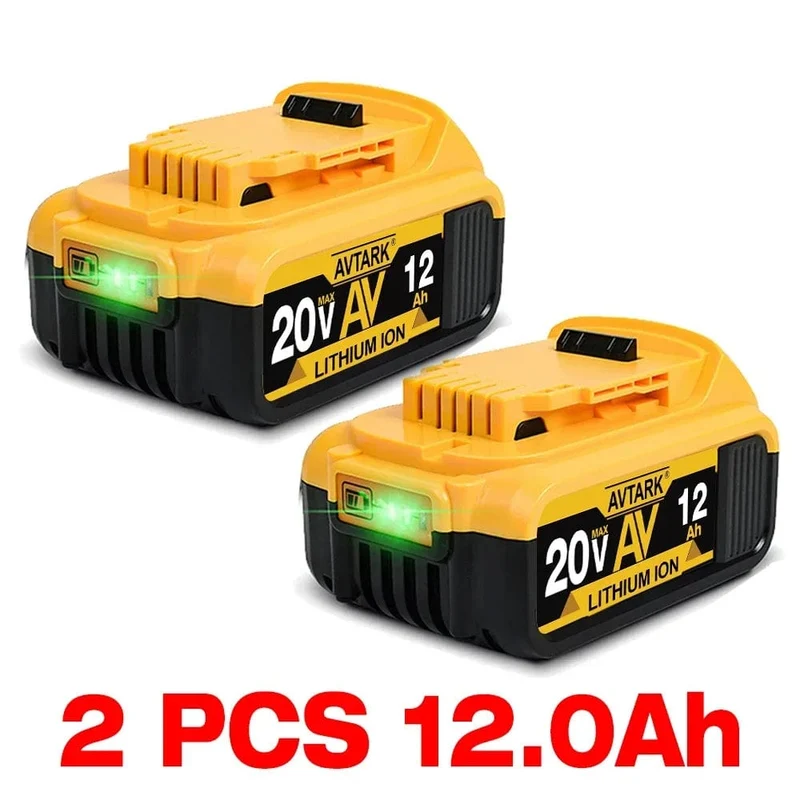 DCB200 20-V-Batterie Kompatibel mit Dewalt-Elektrowerkzeugen 18 V 12 Ah wiederaufladbare Lithiumbatterien für Elektrowerkzeuge 20 V 18 Volt 18 V 12 Ah