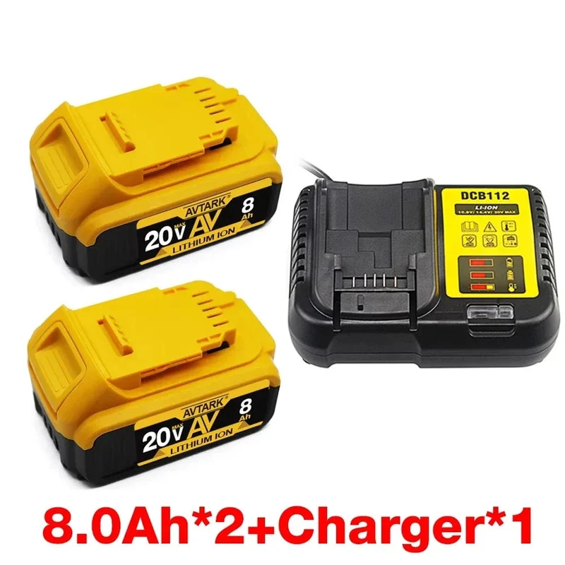DCB200 20-V-Batterie Kompatibel mit Dewalt-Elektrowerkzeugen 18 V 12 Ah wiederaufladbare Lithiumbatterien für Elektrowerkzeuge 20 V 18 Volt 18 V 12 Ah