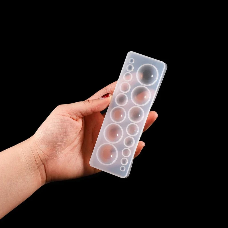 1 stücke Silikonform halbkugel Oblate Cabochon Anhänger Harz Silikonform Handarbeit Werkzeug Epoxidharz Formen Schmuckherstellung