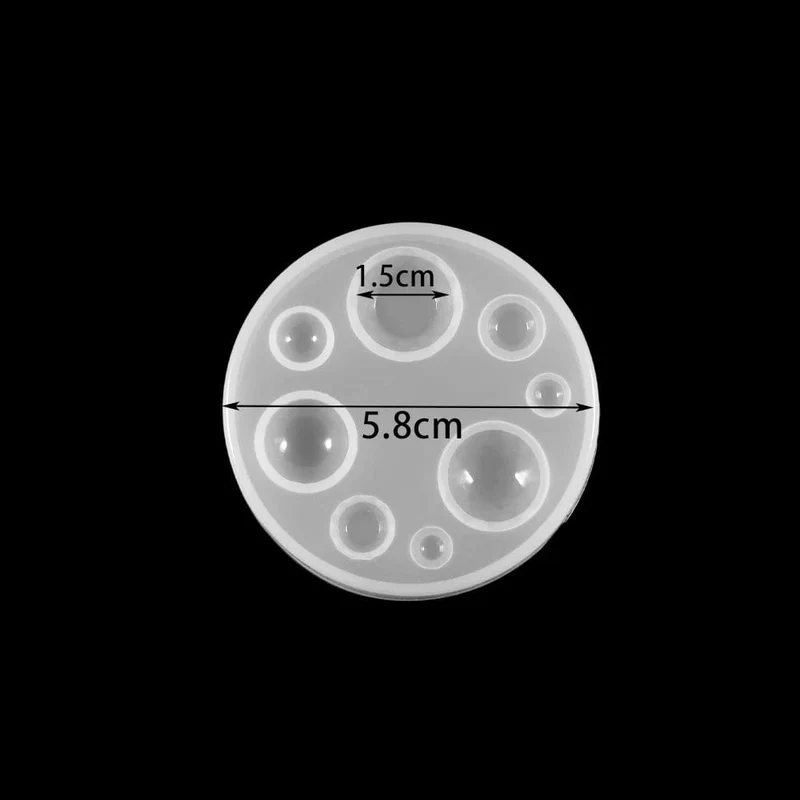 1 stücke Silikonform halbkugel Oblate Cabochon Anhänger Harz Silikonform Handarbeit Werkzeug Epoxidharz Formen Schmuckherstellung
