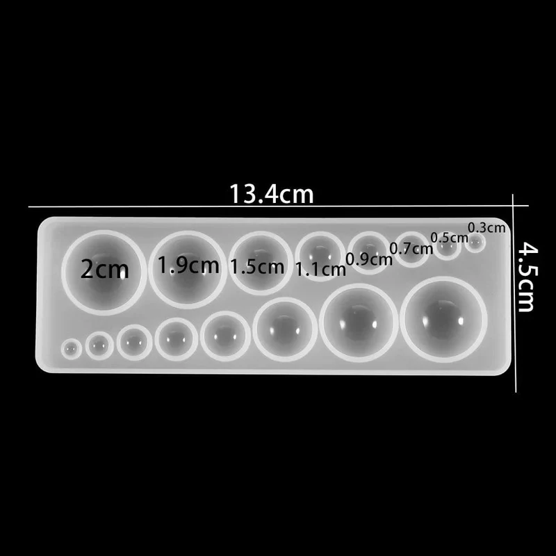 1 stücke Silikonform halbkugel Oblate Cabochon Anhänger Harz Silikonform Handarbeit Werkzeug Epoxidharz Formen Schmuckherstellung