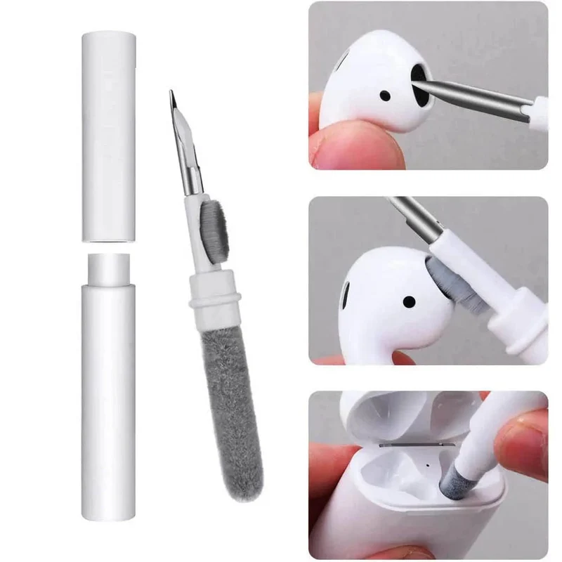 Reinigungswerkzeug für Bluetooth-Kopfhörer für Airpods Pro 3 2 1. Langlebiges Ohrhörer-Gehäuse-Reinigungsset. Reinigungsbürstenstift für Xiaomi Airdots 3Pro.