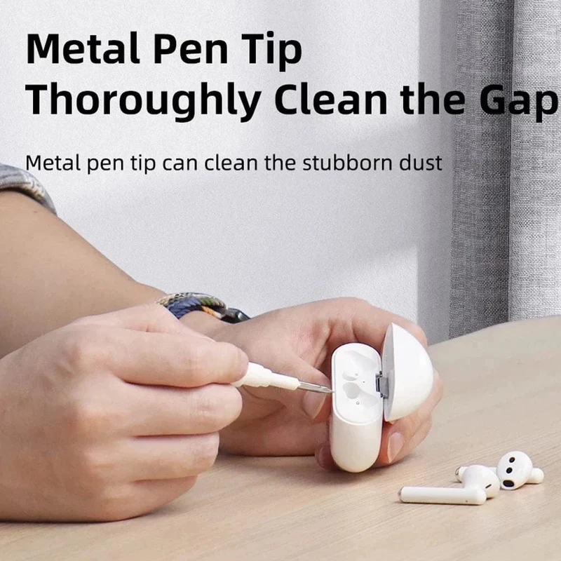 Reinigungswerkzeug für Bluetooth-Kopfhörer für Airpods Pro 3 2 1. Langlebiges Ohrhörer-Gehäuse-Reinigungsset. Reinigungsbürstenstift für Xiaomi Airdots 3Pro.
