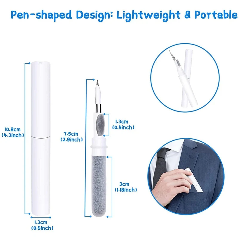 Reinigungswerkzeug für Bluetooth-Kopfhörer für Airpods Pro 3 2 1. Langlebiges Ohrhörer-Gehäuse-Reinigungsset. Reinigungsbürstenstift für Xiaomi Airdots 3Pro.