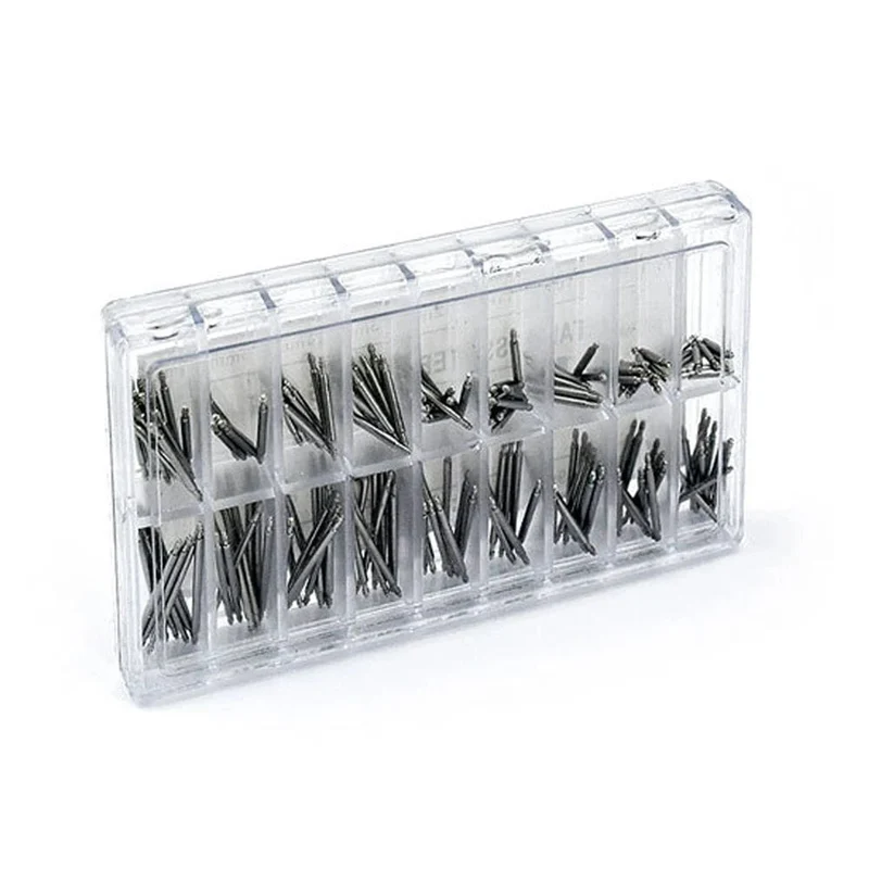 270 teile/satz Federstege aus spannungsfreiem Stahl Durchmesser 1.5 mm/1.8 mm Länge 8 mm – 25 mm/6 mm – 23 mm Armband Riemen Uhr Reparatur Werkzeuge Stift