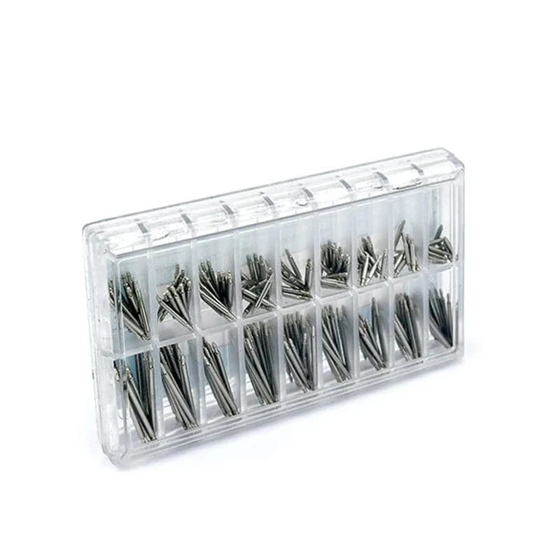 270 teile/satz Federstege aus spannungsfreiem Stahl Durchmesser 1.5 mm/1.8 mm Länge 8 mm – 25 mm/6 mm – 23 mm Armband Riemen Uhr Reparatur Werkzeuge Stift