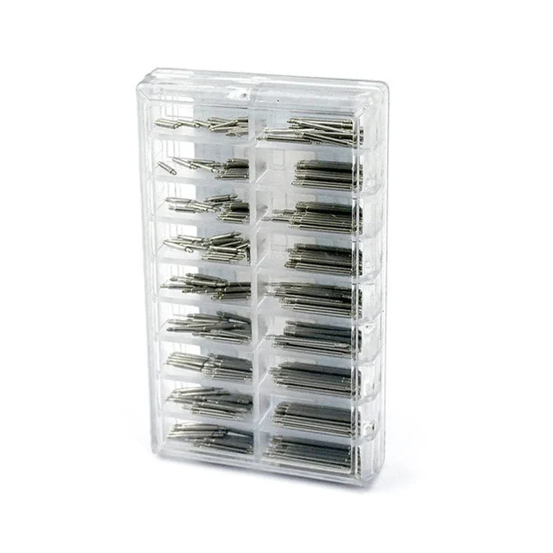 270 teile/satz Federstege aus spannungsfreiem Stahl Durchmesser 1.5 mm/1.8 mm Länge 8 mm – 25 mm/6 mm – 23 mm Armband Riemen Uhr Reparatur Werkzeuge Stift
