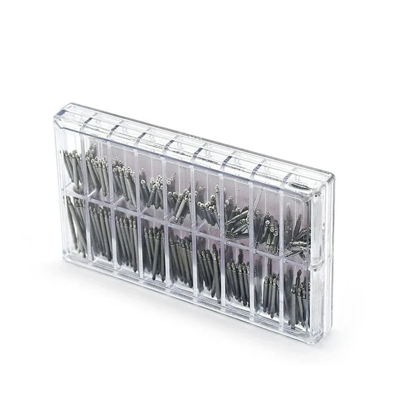 270 teile/satz Federstege aus spannungsfreiem Stahl Durchmesser 1.5 mm/1.8 mm Länge 8 mm – 25 mm/6 mm – 23 mm Armband Riemen Uhr Reparatur Werkzeuge Stift