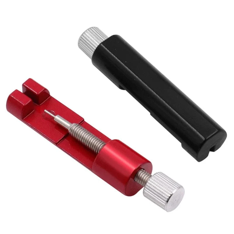 Reparatur-Werkzeugsatz für Uhrenarmbänder aus Metall zum Entfernen von Verbindungsstiften, für Uhrmacher, mit 3 zusätzlichen Stiften, Mini-Uhrenarmband-Werkzeug