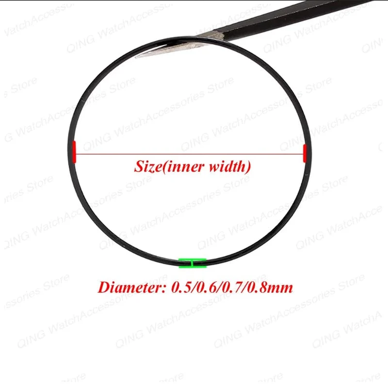 Uhrendichtungsfett-Reparaturwerkzeug, 0.5 mm, 0.6 mm, 0.7 mm, 0.8 mm, O-Ring-Dichtung, professioneller wasserdichter Versiegeler für Uhrendichtungen, Uhrmacher