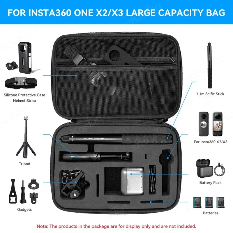 Box für Insta360 X4 X3 X2 Kamera Tragetasche Portable Storage Tasche Schutzhülle Für Insta360 X3 X2 Action Kamera Zubehör