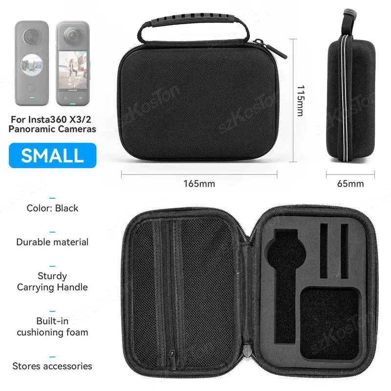Box für Insta360 X4 X3 X2 Kamera Tragetasche Portable Storage Tasche Schutzhülle Für Insta360 X3 X2 Action Kamera Zubehör