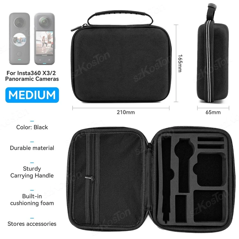 Box für Insta360 X4 X3 X2 Kamera Tragetasche Portable Storage Tasche Schutzhülle Für Insta360 X3 X2 Action Kamera Zubehör