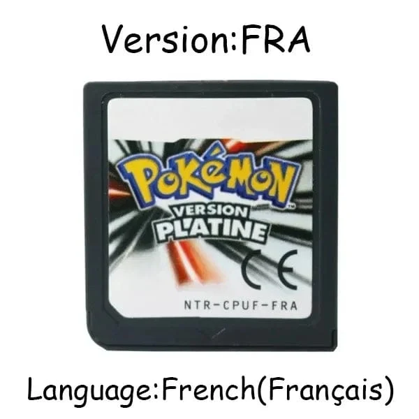 Pokemon Serie DS Spiel Patrone Video Spiel Konsole Karte Platin Perle Diamant HeartGold SoulSilver Mehrsprachig für NDS 3DS