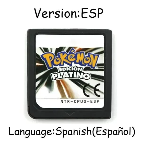 Pokemon Serie DS Spiel Patrone Video Spiel Konsole Karte Platin Perle Diamant HeartGold SoulSilver Mehrsprachig für NDS 3DS